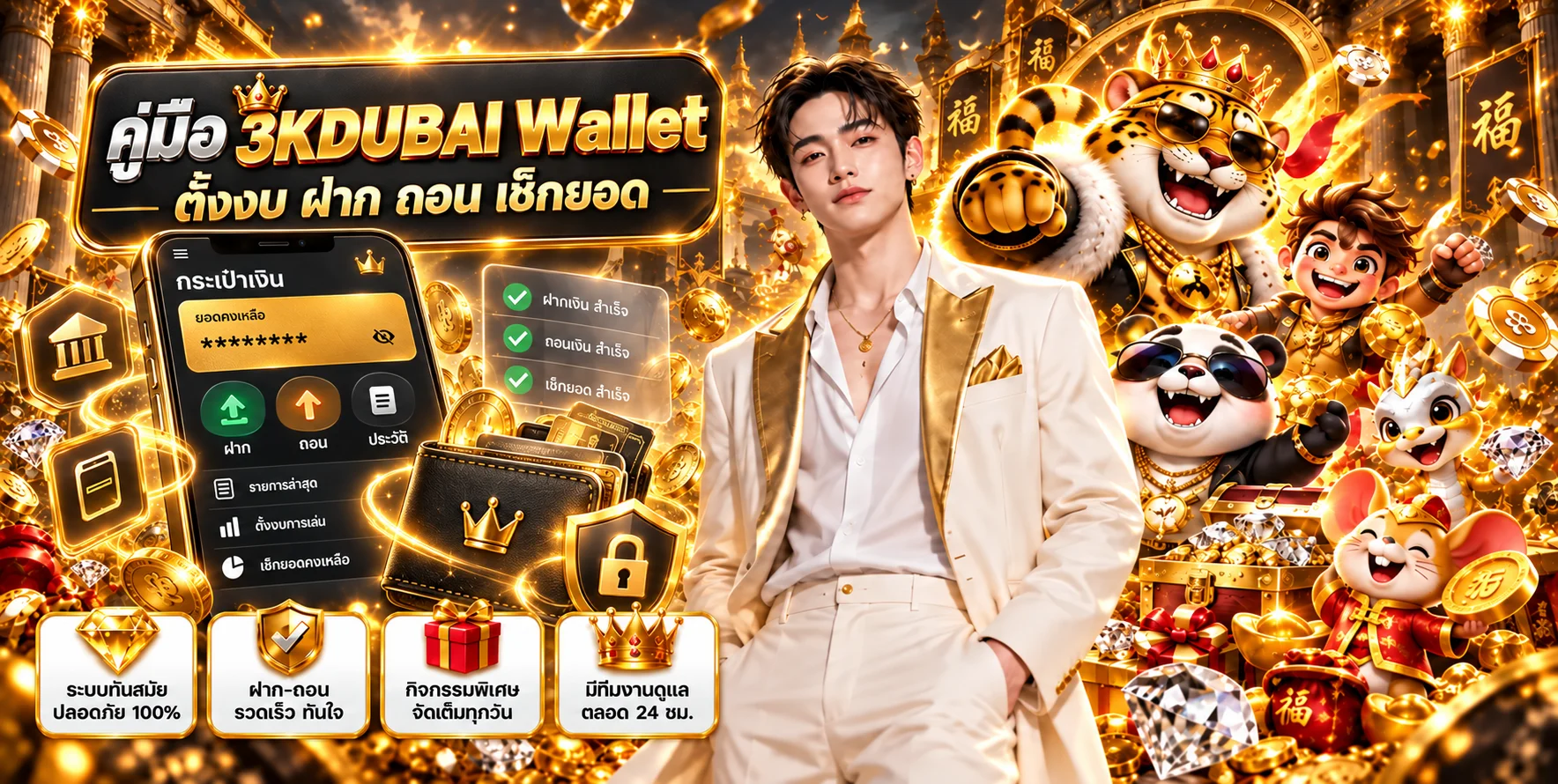 3KDUBAI Wallet | วิธีใช้ ฝากถอน และเช็กยอด